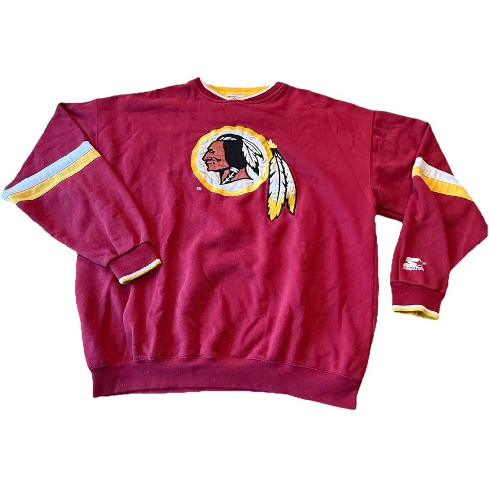 Vintage Washington Redskins Starter Pro Line Fleece Crewneck Sweatshirt‎ XL